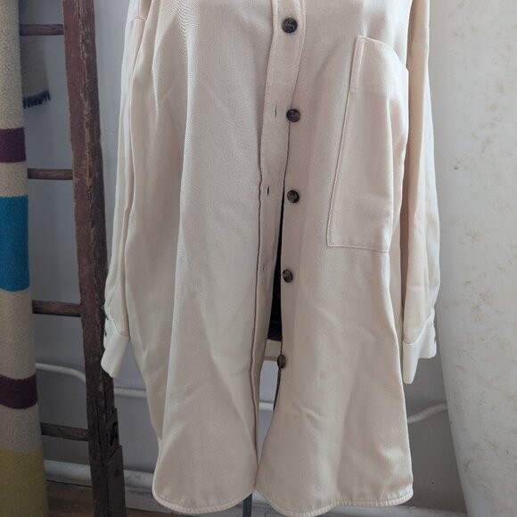 COS Cream Button Down Shirt - Picture 2 of 5